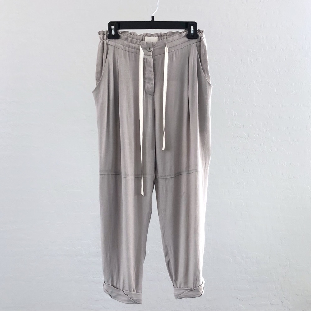 Aritzia Wilfred Allant Pant Light Grey Trouser S